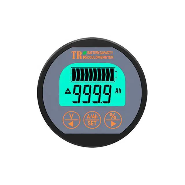 Alt view image 6 of 7 - AILI TR16 Shunt Battery Monitor, 8-120V up to 500A Voltage Current Meter, State of Charge Display up to 999AH, Compatible with LiFePO4 Lithium AGM Gel for RV Camper Caravan Boat Solar Off-Grid