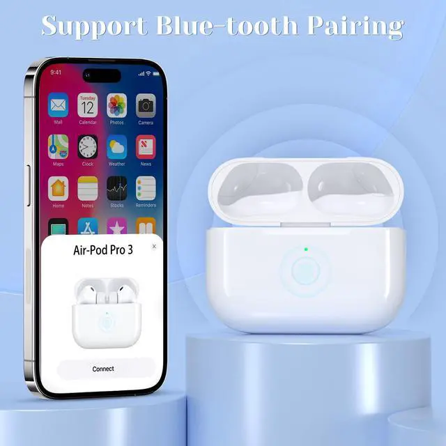 Alt view image 6 of 7 - Wireless Charging Replacement for AirPod Pro 3 Charging Case with USB-C Port, Only Compatible with Air Pods Pro 3rd Charging Case with Bluetooth Touch Sensing, no Airpod