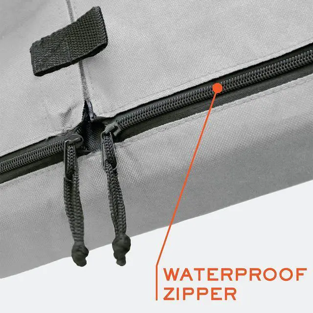 Alt view image 3 of 6 - Outdoor TV Cover 70-75 inch - with Zipper, Weatherproof, Waterproof 360 Degrees Protection, Soft Non Scratch Interior - Gray