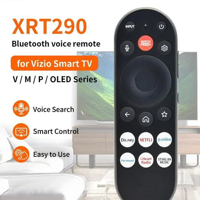 Alt view image 2 of 7 - XRT290 / WRT290 Voice Remote Control Replacement for ONN Powered | by Vizio Mini LED Quantum 4K Smart TVs. Compatible with 2026 Vizio V/M/P/OLED Series Smart TVs Model