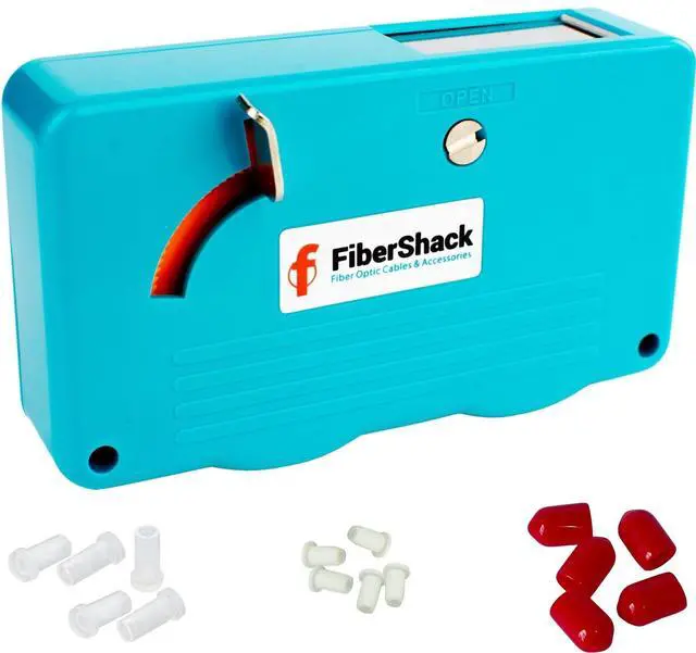 Main image of Fiber Optic Cleaning Box. 1.25mm LC Fiber Cleaner & 2.5mm SC Optical Cables and Port Cleaner - 500+ use Optical Connector Cleaning Tool is a crucial Addition to your Kit