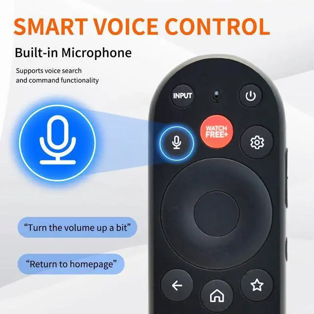 Alt view image 3 of 7 - XRT290 / WRT290 Voice Remote Control Replacement for ONN Powered | by Vizio Mini LED Quantum 4K Smart TVs. Compatible with 2026 Vizio V/M/P/OLED Series Smart TVs Model