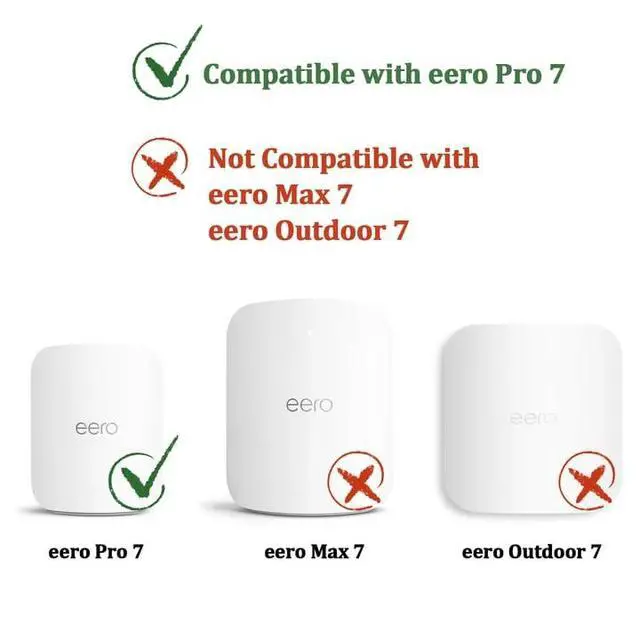 Alt view image 6 of 7 - Wall Mount Bracket for eero Pro 7, Router Bracket Holder, No Messy Wires, Space Saving, Easy Installation, Wall Stand Bracket Only Compatible with eero Pro 71 Pack