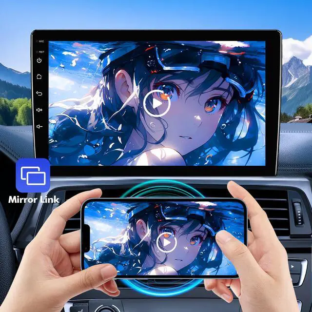 Alt view image 7 of 7 - 9 Inch IPS Touchscreen Android 14 Car Stereo for Jeep Renegade 2015-2020 with Wireless CarPlay & Android Auto 2+64GB Car Radio, Support WiFi 6, Bluetooth,5.4, Backup Camera, SWC