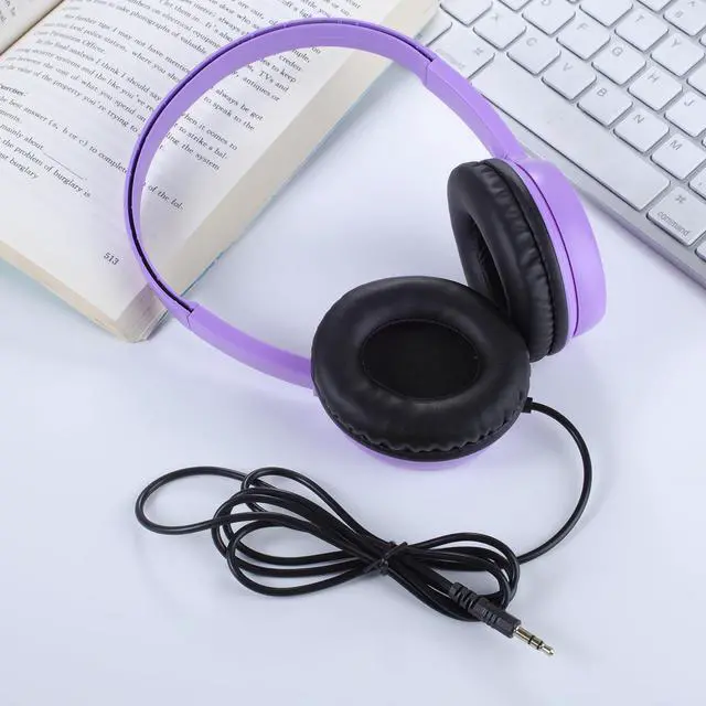 Alt view image 2 of 7 - 2 Pack Kids Headphones for School Classroom Students, Class Set On Ear Comfy Wired Headset for Children Boys Girls Teens Toddler, Stereo Sound 3.5mm Jack for Online Learning Airplane (GS30,2Mixed)