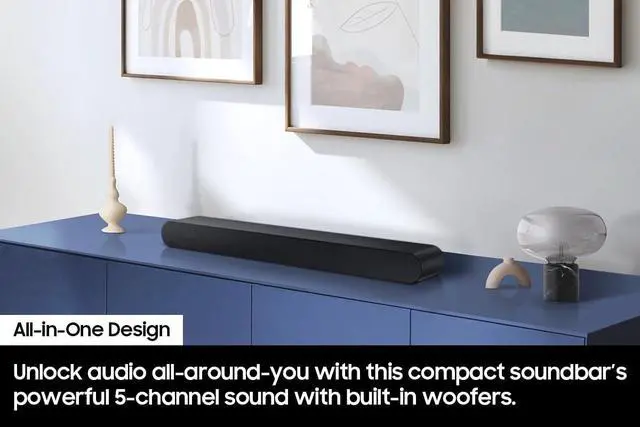 Alt view image 7 of 7 - S-Series HW-400F 2.0ch with Built-in Woofer, Voice Enhance & Night Mode, Surround Sound Expansion, Adaptive Sound, Movie & Gaming