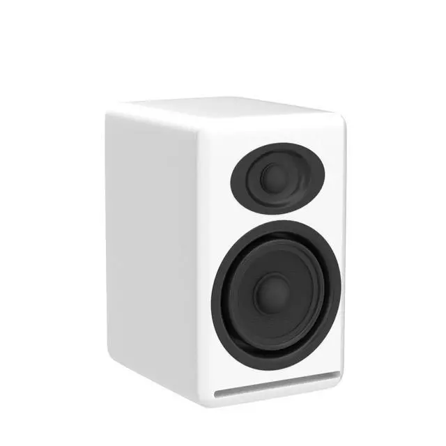Alt view image 4 of 5 - P4 Passive Bookshelf Speakers Compact Home Stereo Speakers | for Amplifiers, Turntables and Music Listening - White