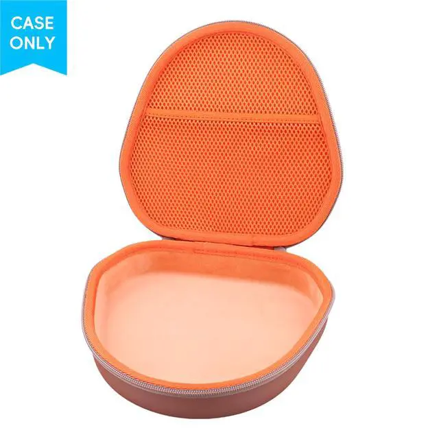 Alt view image 2 of 7 - Case for Apple Airpods Max/Max 2 Over-Ear Headphones,Orange Inside | EVA Hard Shell, Mesh Pocket Accessory Storage, Travel-Ready Portable Storage for Apple Airpods Max 2 Headphones