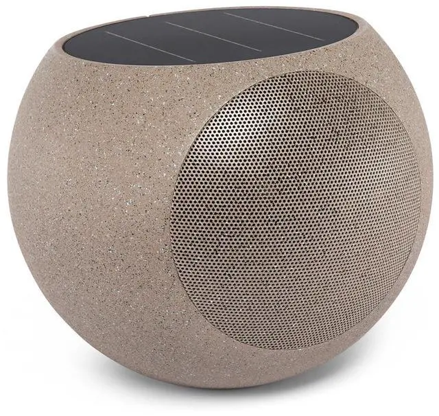 Main image of Zen - Outdoor Solar Bluetooth Speaker, IP65 Weatherproof - Stone | Solar-charged outdoor speaker, Bluetooth and Auracast multi-speaker, IP65 water/dust resistant, all-day battery