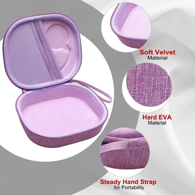 Alt view image 4 of 6 - Case for JBL Tune 510BT/720BT/770NC/520BT/520C/670NC Headphone Purple | Hard Carrying Travel Case for JBL Live 670NC/770NC/680NC/780NC Headphones