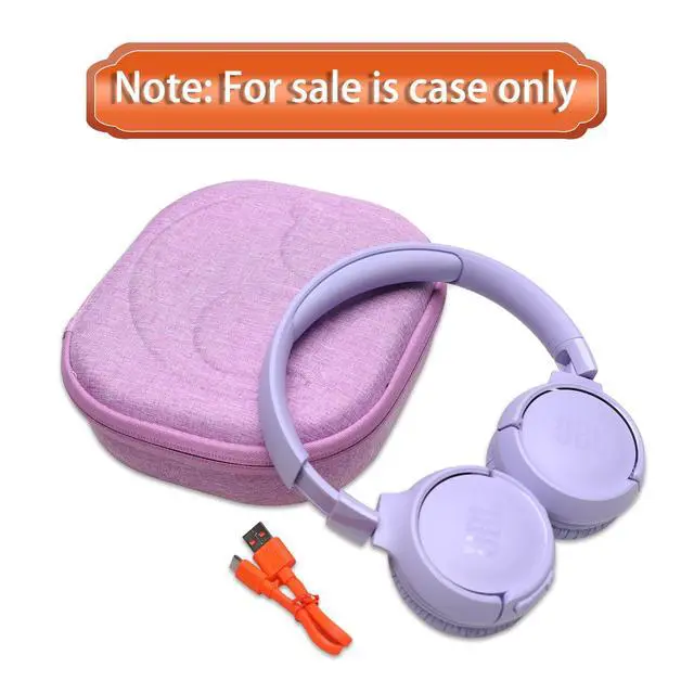Alt view image 6 of 6 - Case for JBL Tune 510BT/720BT/770NC/520BT/520C/670NC Headphone Purple | Hard Carrying Travel Case for JBL Live 670NC/770NC/680NC/780NC Headphones