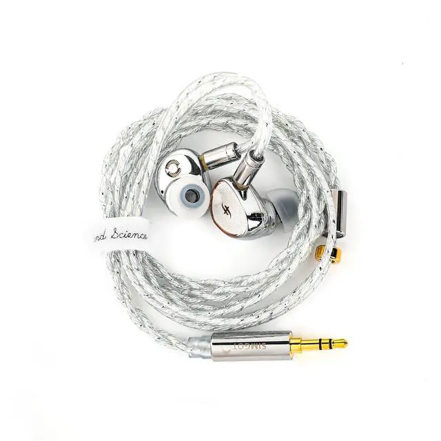 Alt view image 3 of 6 - SIMGOT EA1000 Fermat 10mm Dynamic Driver IEM & Gaming Earbuds, 2Pin | With SDPGD Purple-gold Diaphragm, Polished Metal Shell, Detachable Tuning Nozzles, Silver-Plated Cable For Audiophiles Gamers