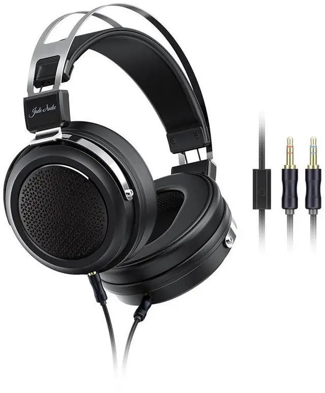 Main image of JadeAudio JT1 Professional Studio Headphones for Recording Gaming Headset with Microphone, 50mm Diaphragms, Hi-Res Music Studio Headset