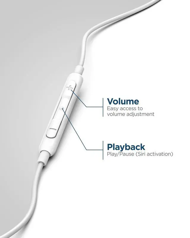 Alt view image 5 of 6 - iPhone Earphones (Apple MFi Certified) V120 in Ear Wired Lightning Earbuds (Sweat/Water Resistant) Headphones with Mic/Volume Remote for iPhone 12/13/14 Pro Max - Rose Gold