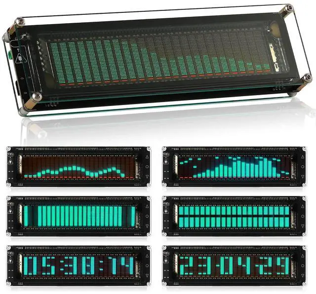 Main image of Nobsound AK2515 Pro Audio Spectrum Analyzer with VFD Display, MIC Input & Advanced AGC - Precise Sound Level Meter for Musicians and Audio Enthusiasts