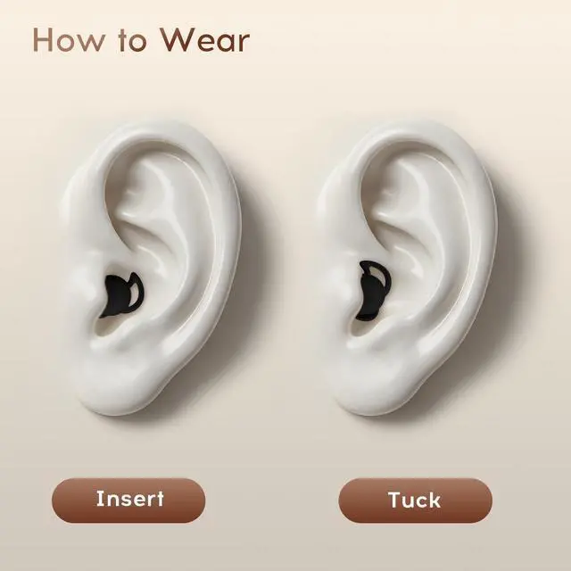 Alt view image 7 of 7 - Sleep Earbuds Bluetooth with Noise Blocking for Side Sleepers | Wireless Sleeping Headphones,with LED Display,Invisible Sleep Earbuds,Black