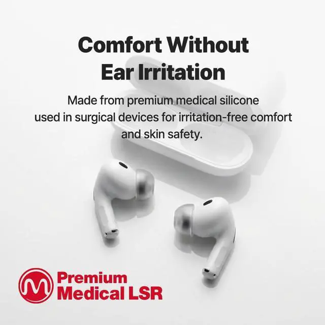 Alt view image 2 of 7 - MAX AirPods Pro 3 Ear Tips, Medical Silicone Ear Tip Replacement