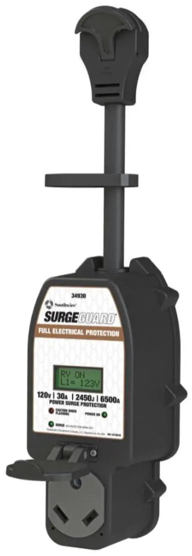 Main image of Southwire 34930 30A - Full Protection Portable with LCD Display Black