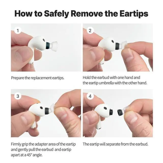 Alt view image 7 of 7 - MAX AirPods Pro 3 Ear Tips, Medical Silicone Ear Tip Replacement