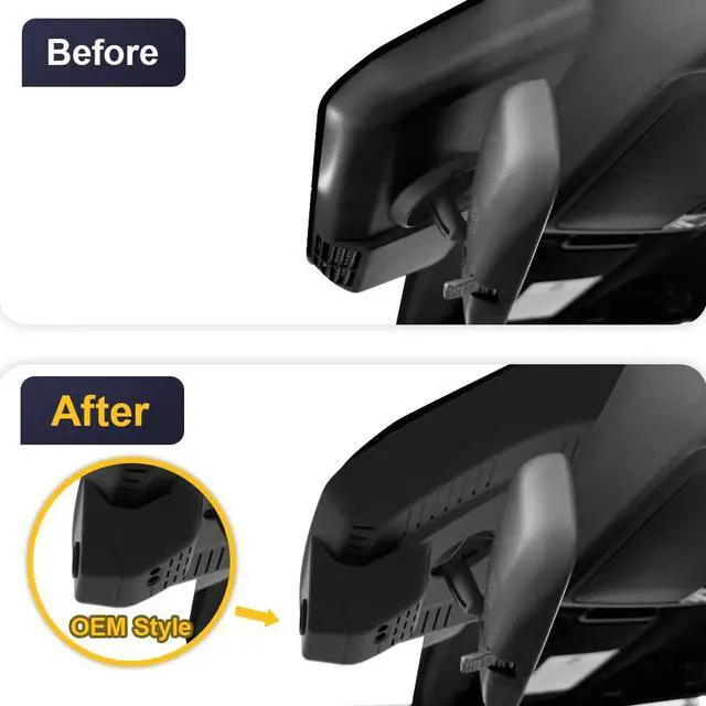 Alt view image 2 of 6 - 4K Dash Cam Suitable for Toyota 4Runner 2025-2026 & Hybrid (HD2-35030), OEM Factory Look, UHD 2160P Video, Built-in WiFi & APP, Loop Recording, G-Sensor, Night Vision, Plug & Play, 64GB Card