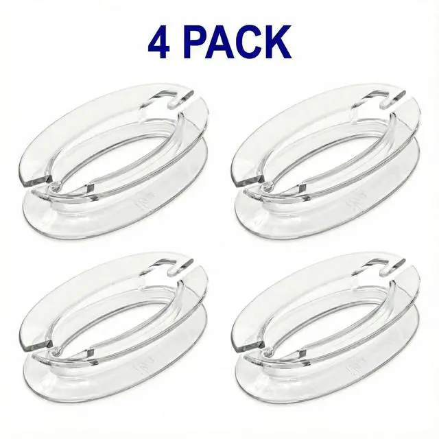 Alt view image 2 of 6 - Blind Cord Winder (4-Pack): Child & Pet Safety Wrap, Easy No-Tool Install | Clear Polycarbonate, Cleat Alternative, Damage Free Setup, No Screws Or Tape Required, Safety for Babies, Kids, Dogs, Cats