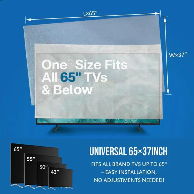 Alt view image 2 of 7 - Foam Flat Screen TV Cover and Bubble TV Protective Cover, Fits Up to 65" TV | 65"W X 37"H, 1×Foam and 1×Bubble, Flat Screen TV Protection Bubble Wrap for TV Moving, Storing, Packing or Home Renovation
