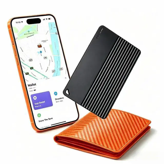 Main image of Wallet Tracker Card for Apple Find My, 5-Year Battery Bluetooth Item Finder for iPhone, Slim Smart Tracking Card for Wallet, Luggage, Passport, Purse, Backpack, iOS Only