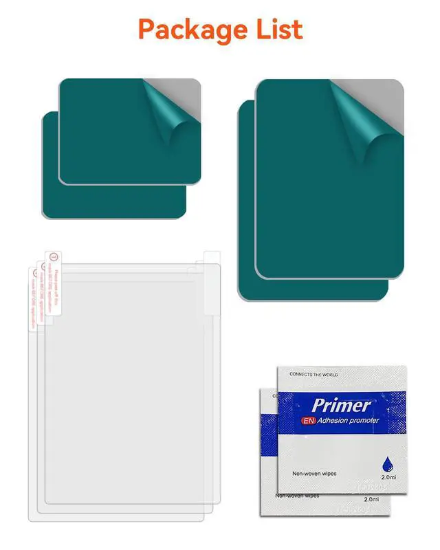 Alt view image 6 of 6 - Double-Sided Adhesive Pads for Dash Cam | Residue-Free Electrostatic Stickers, Drop-Resistant Adhesion Promoter, Customizable for Windshield Mounting