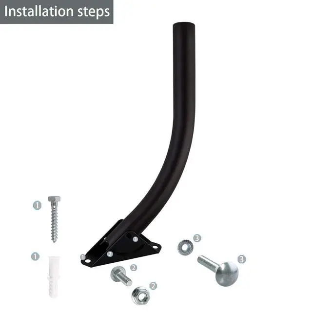 Alt view image 4 of 7 - Outdoor TV Antenna Mount, Weatherproof, Universal Fit | Adjustable Attic/Outdoor Mounting Pole, Easy Installation, Solid Structure, Perfect for Most Antennas and Weather Stations