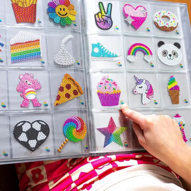 Alt view image 3 of 7 - ® Rhinestone Stickers - Magical Sticker Pack, 2 x 2 Each Unique Sparkly Cut-to-Shape for Collecting, Trading, Decorating Laptops, Phone Cases, Scrapbooks