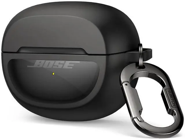 Main image of Case Cover for Bose Ultra Open Earbuds(2024), Shockproof Protective Cover for Bose Ultra Open Wireless Ear Earbuds Charging Case Accessories with Carabiner, Black