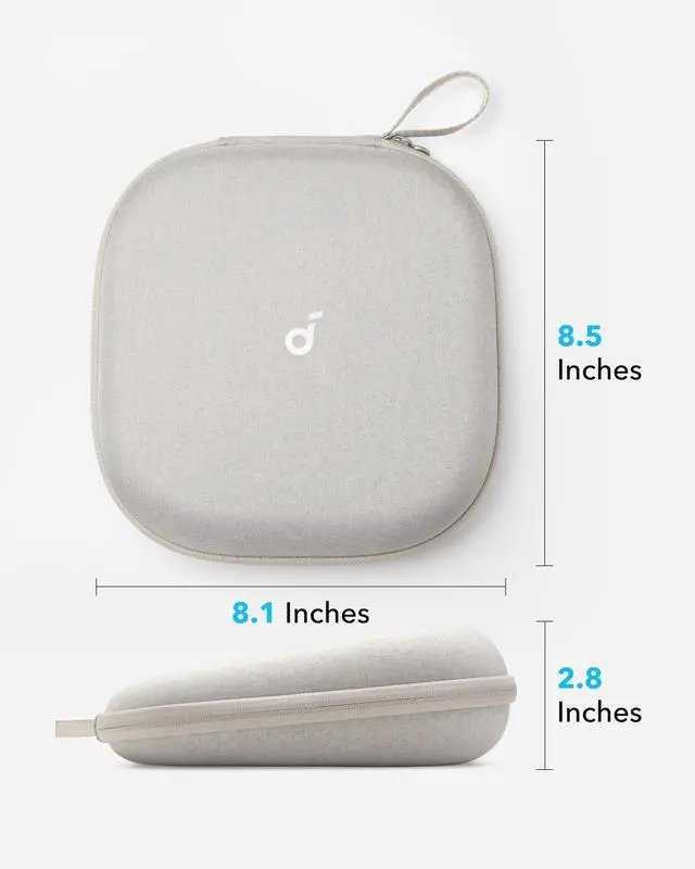 Alt view image 7 of 7 - by Anker Space One Active Noise Cancelling Headphones, with Headphones Case, 2X Stronger Voice Reduction, 40H ANC Playtime, App Control, LDAC Hi-Res Wireless Audio
