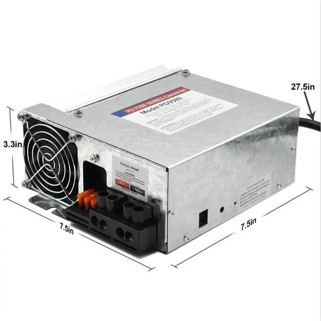 Alt view image 2 of 7 - PD9380 Power Converter replacement-9300 Series Converter,80Amp 120V to 12V RV Converter Charger for RV Camper Caravans Trailer Battery,1300W