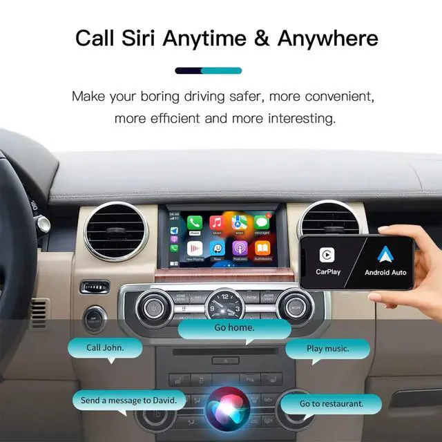 Alt view image 2 of 7 - Wireless Carplay/Android Auto Module for Land Rover Jaguar Bosch Discovery 4 Aurora Freelander 2 XE XF XJ with Bosch System 2011-2016 Support Mirrorlink and OEM Car Functions