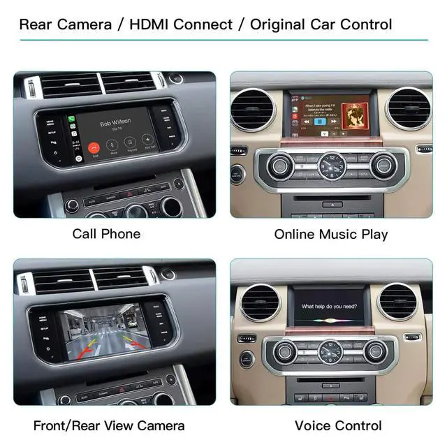Alt view image 3 of 7 - Wireless Carplay/Android Auto Module for Land Rover Jaguar Bosch Discovery 4 Aurora Freelander 2 XE XF XJ with Bosch System 2011-2016 Support Mirrorlink and OEM Car Functions