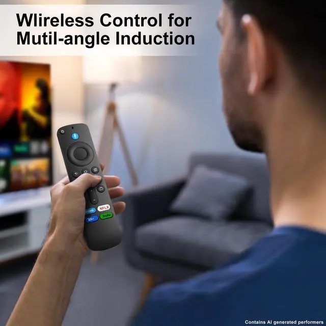 Alt view image 6 of 7 - Voice Remote Replacement for Fire TV Stick, Cube & Amazon Fire TVs | One-Touch Access to Your Favorites Voice Remote with NFLX, Dis+, Hulu & Video Shortcut Keys for Fire TV Stick/Cube