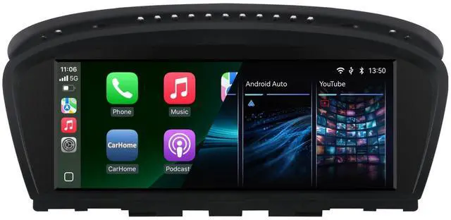 Main image of Car Radio for BMW 3/5 Series E60 E61 E63 E64 E90 E91 E92 CCC (2004-2008) Stereo with Wireless CarPlay Android Auto iDrive System Upgrade Retrofit Multimedia Player Original Car Touchscreen