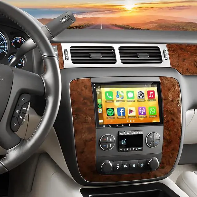 Main image of 6G+128G 8-core Car Radio for 2007-2012 Chevrolet Chevy Silverado Impala, GMC Sierra Acadia Enclave Yukon, Buick 8" IPS Touch Screen Car Stereo with GPS, CarPlay/Android Auto, Backup Camera/DSP/SWC