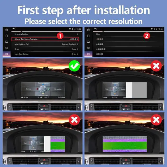 Alt view image 5 of 7 - Car Radio for BMW 3/5 Series E60 E61 E63 E64 E90 E91 E92 CCC (2004-2008) Stereo with Wireless CarPlay Android Auto iDrive System Upgrade Retrofit Multimedia Player Original Car Touchscreen
