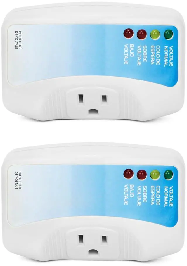 Main image of Voltage Protector 2-Pack for Major Appliances, 120V 1400W, Surge & Voltage Fluctuation Protection for Air Conditioners, TV/PC, Freezers