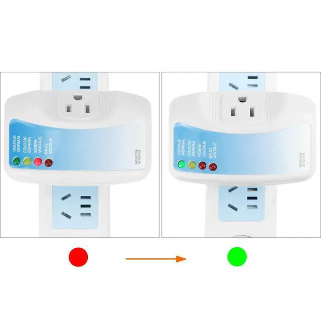 Alt view image 2 of 7 - Voltage Protector 2-Pack for Major Appliances, 120V 1400W, Surge & Voltage Fluctuation Protection for Air Conditioners, TV/PC, Freezers