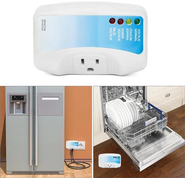 Alt view image 3 of 7 - Voltage Protector 2-Pack for Major Appliances, 120V 1400W, Surge & Voltage Fluctuation Protection for Air Conditioners, TV/PC, Freezers