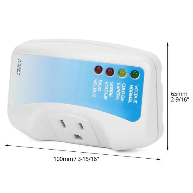 Alt view image 6 of 7 - Voltage Protector 2-Pack for Major Appliances, 120V 1400W, Surge & Voltage Fluctuation Protection for Air Conditioners, TV/PC, Freezers