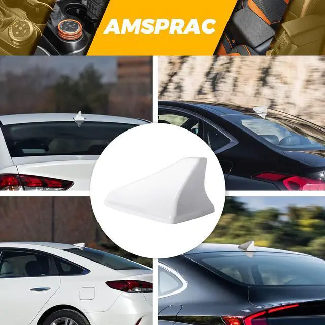 Alt view image 6 of 7 - Shark Fin Antenna Cover,Car Antenna Caps fit for Kia Optima 2014-2020,Sonata 2015 2016 2018 2019,Genesis Sedan G80 2015-2017,Genesis Coupe 2013-2015,Elantra Sedan 2011-2016,(Not Sport) White