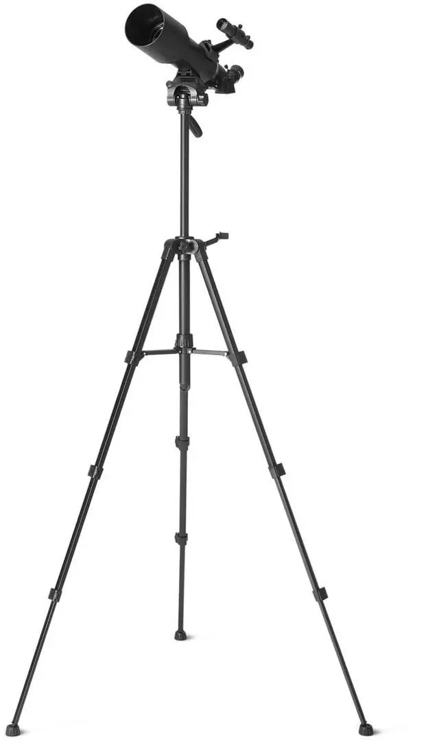 Main image of 70mm Aperture 400mm Astronomical Refracting Telescope with Smartphone Adapter, Wireless Remote, 18X-120X Magnification, Lightweight Tripod, Carry Bag, Black