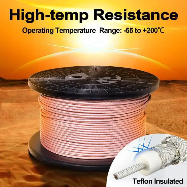 Alt view image 5 of 6 - RG400 RF Coax Cable M17/128 Double Shield Coaxial Cable 40 feet