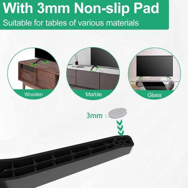 Alt view image 6 of 7 - TV Stand for LG TV Legs, TV Stand Legs Only for LG 60UJ6050 60UK6090 60UM6900 60UN7300 65UJ6300 65UK6090 65UM6900 65UM7300PUA 65UN6950 with Screws, Only for Models We List