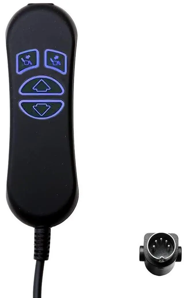 Main image of 4 Button 5 Pin Prong Hand Control Handset Remote with USB and Backlight for Lift Chairs Electric Sofa Power Recliners