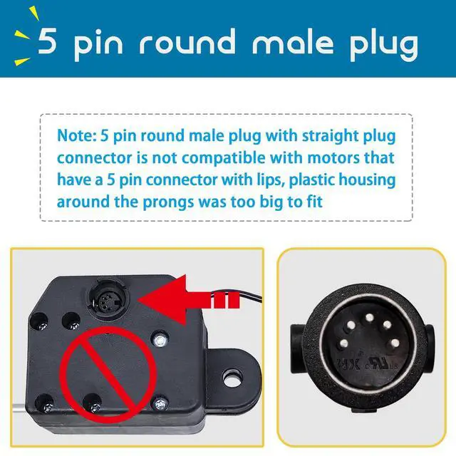 Alt view image 3 of 7 - 4 Button 5 Pin Prong Hand Control Handset Remote with USB and Backlight for Lift Chairs Electric Sofa Power Recliners