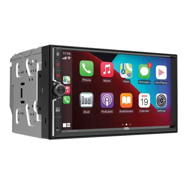 Main image of DCA73W 7" Wireless Apple CarPlay Android Double DIN Stereo | Wired or wireless Certified Apple CarPlay and Android Auto, 7-inch touchscreen, Bluetooth, backup camera input, USB
